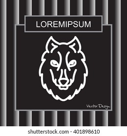 Web line icon. Wolf; wild animals