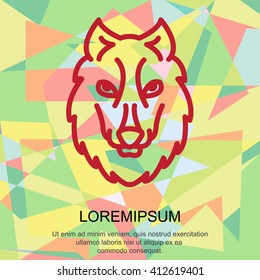 Web line icon. Wolf; wild animals