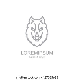 Web line icon. Wolf; wild animals