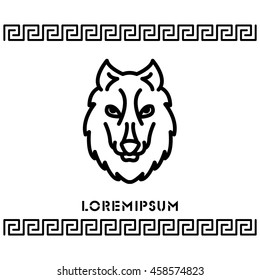 Web line icon. Wolf; wild animals