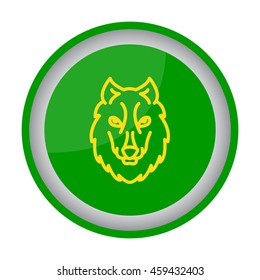 Web line icon. Wolf; wild animals