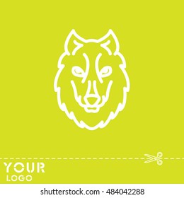 Web line icon. Wolf; wild animals