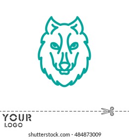Web line icon. Wolf; wild animals