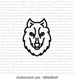 Web line icon. Wolf; wild animals