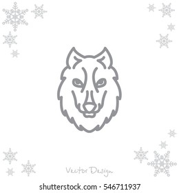 Web line icon. Wolf; wild animals