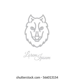 Web line icon. Wolf; wild animals