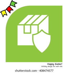 Web line icon.Privacy Delivery, purchase protection