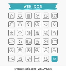 web line icons