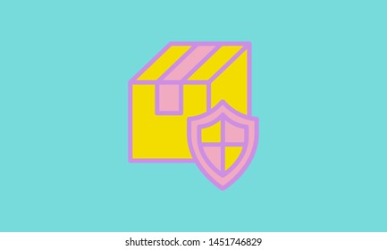 Web line icon. Privacy Delivery, purchase protection