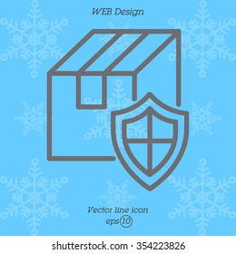 Web line icon.Ã??Ã?? Privacy Delivery, purchase protection