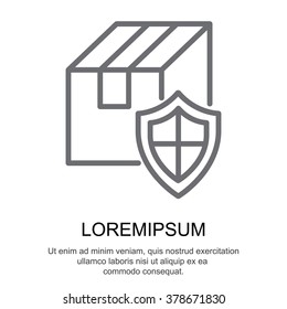 Web line icon.Ã??Ã?? Privacy Delivery, purchase protection