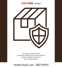 Web line icon.Ã??Ã?? Privacy Delivery, purchase protection