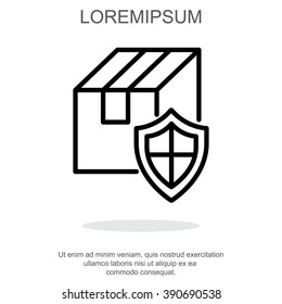 Web line icon.Ã??Ã?? Privacy Delivery, purchase protection
