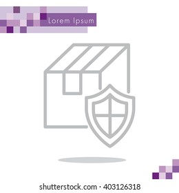 Web line icon.Ã??Ã?? Privacy Delivery, purchase protection