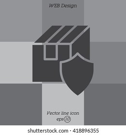 Web line icon.Ã??Ã?? Privacy Delivery, purchase protection