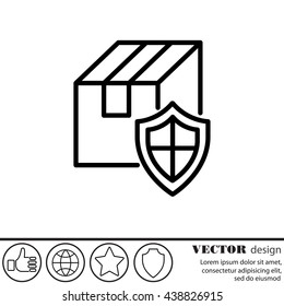 Web line icon.Ã??Ã?? Privacy Delivery, purchase protection