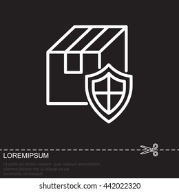 Web line icon.Ã??Ã?? Privacy Delivery, purchase protection