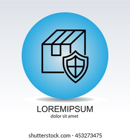 Web line icon.Ã??Ã?? Privacy Delivery, purchase protection