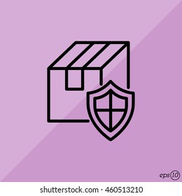 Web line icon.Ã??Ã?? Privacy Delivery, purchase protection