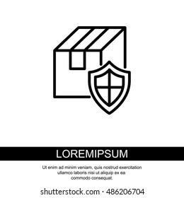 Web line icon.Ã??Ã?? Privacy Delivery, purchase protection
