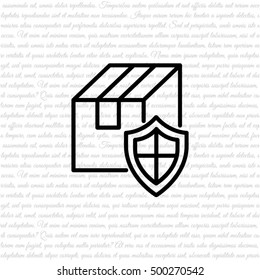 Web line icon.Ã??Ã?? Privacy Delivery, purchase protection