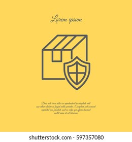 Web line icon.Â?Â? Privacy Delivery, purchase protection