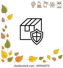 Web line icon.Â?Â? Privacy Delivery, purchase protection