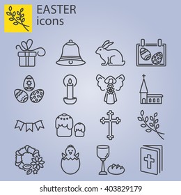 Web line set. Easter
