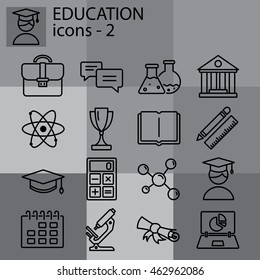 Web line set. Education (university, science)