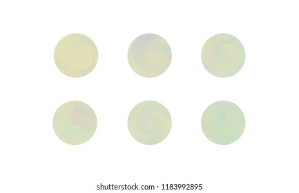 Web Linear Gradients Round Set with Modern Abstract Backgrounds. Trendy and Modern Colors Gradient Content Backdrops. Lush Gradient Set for Website, Screens, Mobile App UI and UX Design. Colorful RGB.