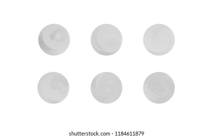 Web Linear Gradients Round Set with Modern Abstract Backgrounds. Trendy and Modern Colors Gradient Content Backdrops. Lush Gradient Set for Website, Screens, Mobile App UI and UX Design. Colorful RGB.