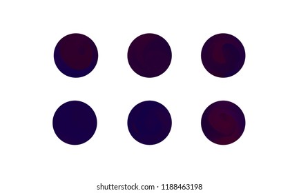 Web Linear Gradients Round Set with Modern Abstract Backgrounds. Trendy and Modern Colors Gradient Content Backdrops. Lush Gradient Set for Website, Screens, Mobile App UI and UX Design. Colorful RGB.