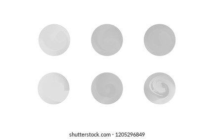 Web Linear Gradients Round Set with Modern Abstract Backgrounds. Trendy and Modern Colors Gradient Content Backdrops. Lush Gradient Set for Website, Screens, Mobile App UI and UX Design. Colorful RGB.