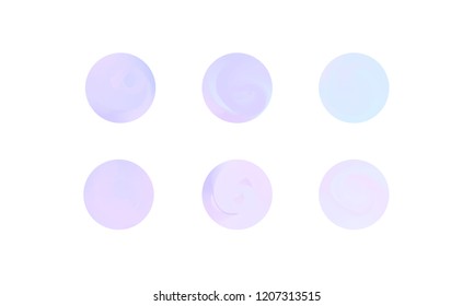 Web Linear Gradients Round Set with Modern Abstract Backgrounds. Trendy and Modern Colors Gradient Content Backdrops. Lush Gradient Set for Website, Screens, Mobile App UI and UX Design. Colorful RGB.