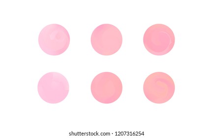 Web Linear Gradients Round Set with Modern Abstract Backgrounds. Trendy and Modern Colors Gradient Content Backdrops. Lush Gradient Set for Website, Screens, Mobile App UI and UX Design. Colorful RGB.