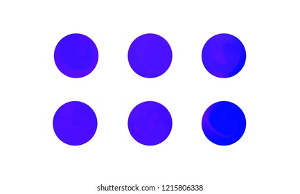 Web Linear Gradients Round Set with Modern Abstract Backgrounds. Trendy and Modern Colors Gradient Content Backdrops. Lush Gradient Set for Website, Screens, Mobile App UI and UX Design. Colorful RGB.