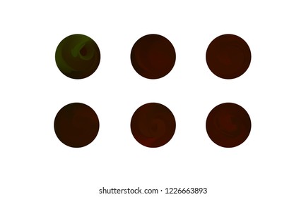 Web Linear Gradients Round Set with Modern Abstract Backgrounds. Trendy and Modern Colors Gradient Content Backdrops. Lush Gradient Set for Website, Screens, Mobile App UI and UX Design. Colorful RGB.