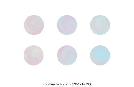 Web Linear Gradients Round Set with Modern Abstract Backgrounds. Trendy and Modern Colors Gradient Content Backdrops. Lush Gradient Set for Website, Screens, Mobile App UI and UX Design. Colorful RGB.