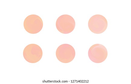 Web Linear Gradients Round Set with Modern Abstract Backgrounds. Trendy and Modern Colors Gradient Content Backdrops. Lush Gradient Set for Website, Screens, Mobile App UI and UX Design. Colorful RGB.