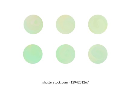 Web Linear Gradients Round Set with Modern Abstract Backgrounds. Trendy and Modern Colors Gradient Content Backdrops. Lush Gradient Set for Website, Screens, Mobile App UI and UX Design. Colorful RGB.