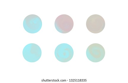 Web Linear Gradients Round Set with Modern Abstract Backgrounds. Trendy and Modern Colors Gradient Content Backdrops. Lush Gradient Set for Website, Screens, Mobile App UI and UX Design. Colorful RGB.