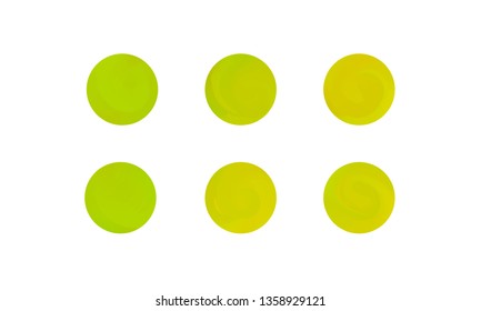 Web Linear Gradients Round Set with Modern Abstract Backgrounds. Trendy and Modern Colors Gradient Content Backdrops. Lush Gradient Set for Website, Screens, Mobile App UI and UX Design. Colorful RGB.