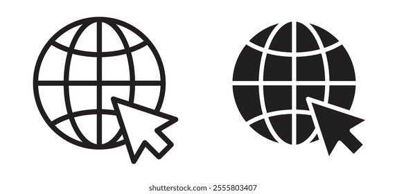 Web liner icon vector set.