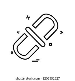 Web link icon design vector