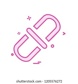 Web link icon design vector