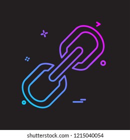 Web link icon design vector