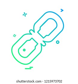 Web link icon design vector