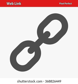 Web Link Icon. Professional, pixel perfect icons optimized for both large and small resolutions. EPS 8 format.