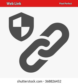 Web Link Icon. Professional, pixel perfect icons optimized for both large and small resolutions. EPS 8 format.