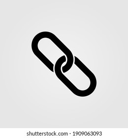 Web link icon. SEO backlink symbol.